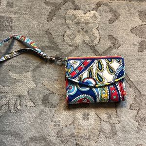Vera Bradley Marina Paisley Wristlet Wallet